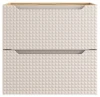 Szafka łazienkowa pod umywalkę 60 cm 2 szuflady LUXOR BEIGE beż + dąb olejowany