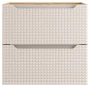 Szafka łazienkowa pod umywalkę 60 cm 2 szuflady LUXOR BEIGE beż + dąb olejowany
