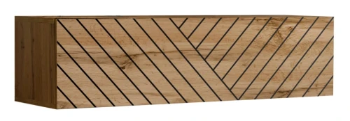 Szafka RTV Switch II 120 cm dwie komory do salonu dąb wotan