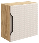 Szafka górna qubik 35 cm LUXOR BEIGE beż + dąb olejowany