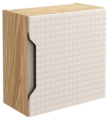 Szafka górna qubik 35 cm LUXOR BEIGE beż + dąb olejowany