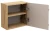 Szafka górna qubik 35 cm LUXOR BEIGE beż + dąb olejowany