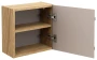 Szafka górna qubik 35 cm LUXOR BEIGE beż + dąb olejowany