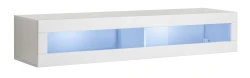 Witryna wisząca Fly 51 pozioma 160 cm z oświetleniem LED do salonu