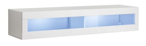 Witryna wisząca Fly 51 pozioma 160 cm z oświetleniem LED do salonu