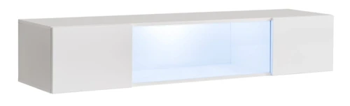 Witryna wisząca Fly 52 pozioma 160 cm z oświetleniem LED do salonu