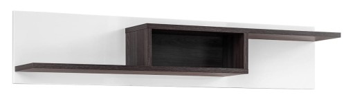 Półka wisząca Cross 150 cm do salonu biały mat/perla elm