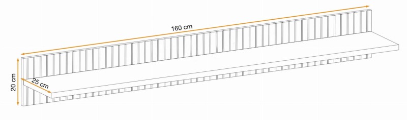 Meblościanka Liam z oświetleniem LED zestaw do salonu hickory jackson/czarny