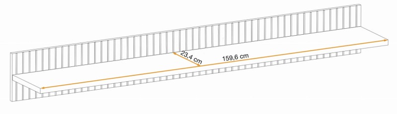 Meblościanka Liam z oświetleniem LED zestaw do salonu hickory jackson/czarny