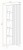 Witryna wysoka Liam 70 cm z LED do salonu hickory jackson/czarny