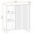 Witryna niska Liam 90 cm z LED do salonu hickory jackson/czarny