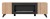 Szafka RTV Liam 160 cm z biokominkiem do salonu hickory jackson/czarny