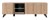 Szafka RTV Liam 160 cm z LED do salonu hickory jackson/czarny