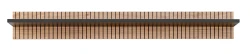 Półka wisząca Liam 160 cm do salonu hickory jackson/czarny