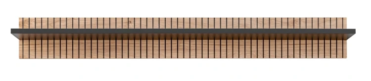Półka wisząca Liam 160 cm do salonu hickory jackson/czarny