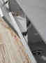 Meblościanka Verti z oświetleniem LED panel ścienny z lamelami do salonu