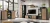 Szafka RTV Cameron 163 cm z LED do salonu czarny/hickory jackson