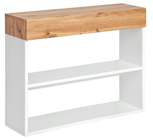 Konsola Easy VIII 100 cm z szufladą do przedpokoju dąb wotan/biały
