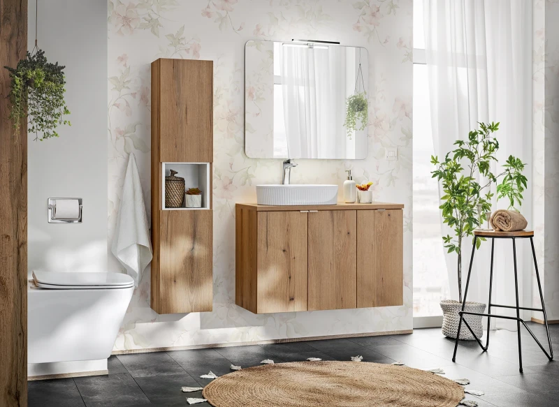 Szafka łazienkowa górna 20cm NOVA OAK dąb coast evoke - aranżacje