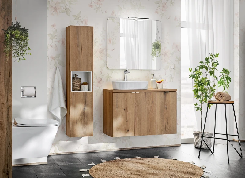 Szafka łazienkowa górna 30cm NOVA OAK dąb coast evoke - aranżacja