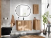Szafka łazienkowa dolna pod blat 20 cm NOVA OAK dąb coast evoke - aranżacje