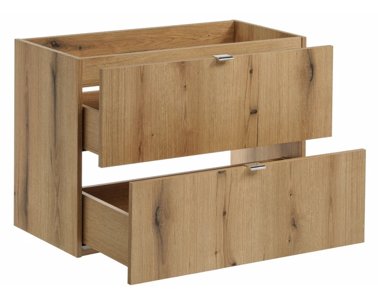 Szafka łazienkowa pod umywalkę 80 cm 2 szuflady NOVA OAK dąb coast evoke