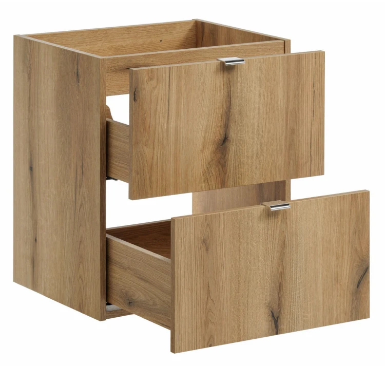 Szafka łazienkowa pod umywalkę 60 cm 2 szuflady NOVA OAK dąb coast evoke