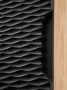 Szafka górna qubik 35 cm OCEAN BLACK czarny + dąb olejowany