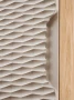 Szafka górna qubik 35 cm OCEAN BEIGE beż + dąb olejowany