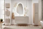 Szafka górna qubik 35 cm OCEAN BEIGE beż + dąb olejowany