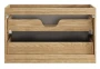 Szafka łazienkowa pod umywalkę 90 cm 2 szuflady OCEAN BEIGE beż + dąb olejowany