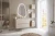 Szafka łazienkowa pod umywalkę 80 cm 2 szuflady OCEAN BEIGE beż + dąb olejowany