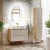 Szafka łazienkowa pod umywalkę 70 cm 2 szuflady OCEAN BEIGE beż + dąb olejowany