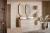 Szafka górna qubik 35 cm LUXOR BEIGE beż + dąb olejowany