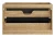 Szafka łazienkowa pod umywalkę 90 cm 2 szuflady LUXOR BLACK czarny + dąb olejowany