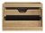 Szafka łazienkowa pod umywalkę 80 cm 2 szuflady LUXOR BLACK czarny + dąb olejowany
