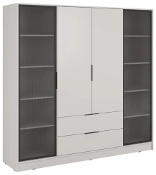 Szafa Kelly RD 206 cm przeszklona do sypialni kaszmir