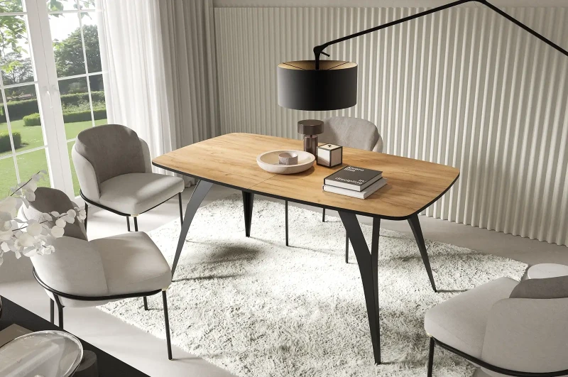 Stół rozkładany Mate 160-260 cm owalny do jadalni salonu