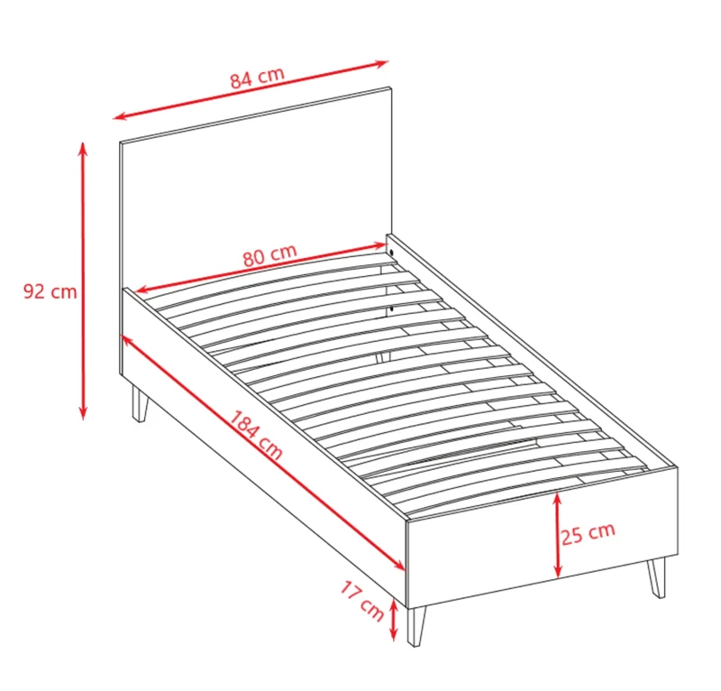 Zestaw mebli młodzieżowych KUBI kaszmirowy