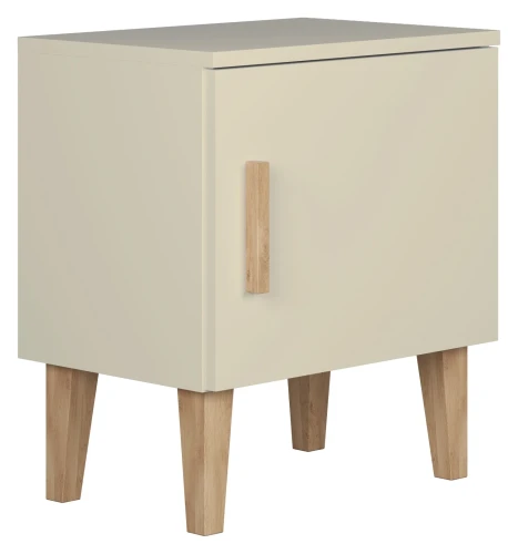 Szafka nocna KUBI 50 cm z półką kaszmirowa