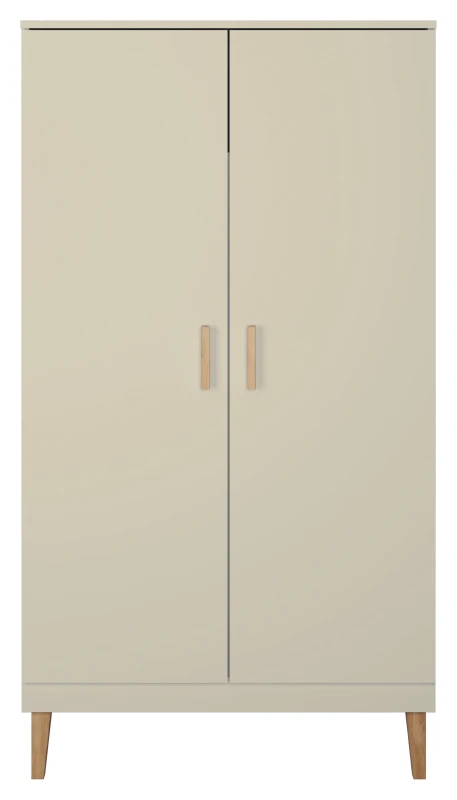 Szafa dwudrzwiowa KUBI 100 cm do pokoju dziecięcego i młodzieżowego kaszmirowa