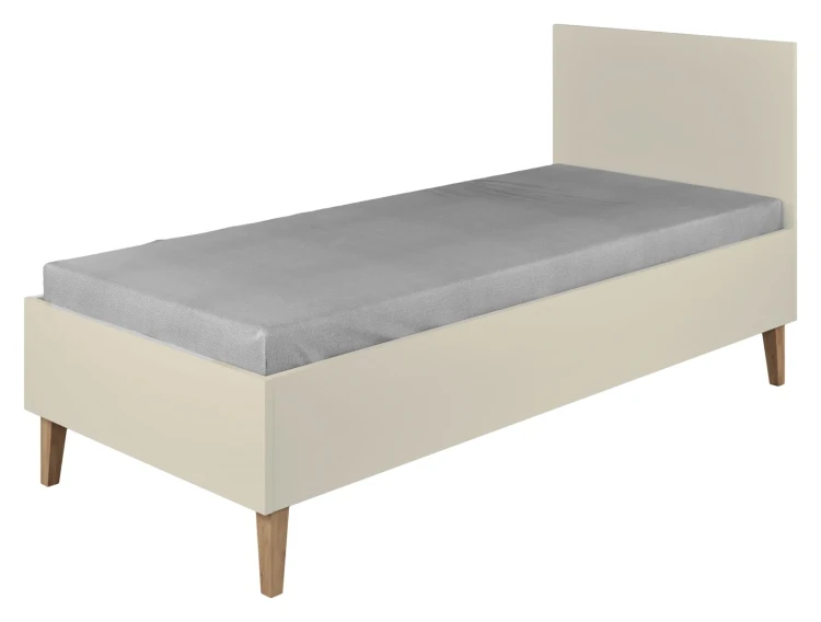 Łóżko KUBI 180x80 cm do pokoju dziecięcego i młodzieżowego kaszmirowe