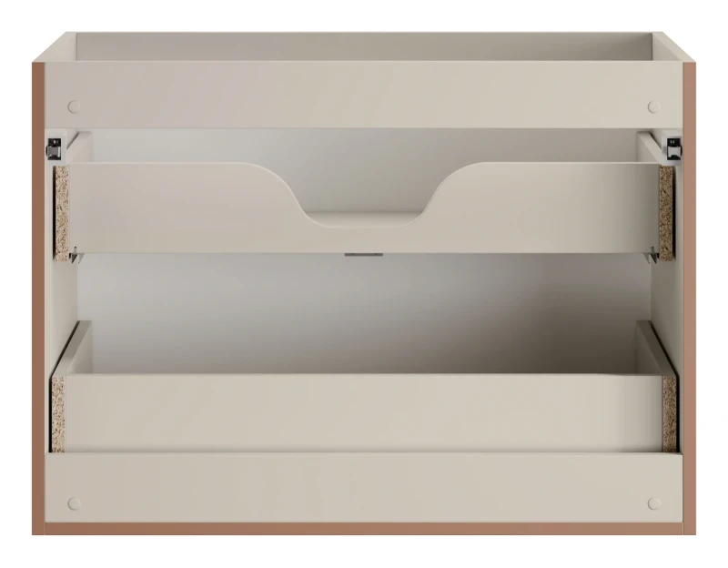 Szafka pod umywalkę 80 cm Bella Cashmere z 2 szufladami