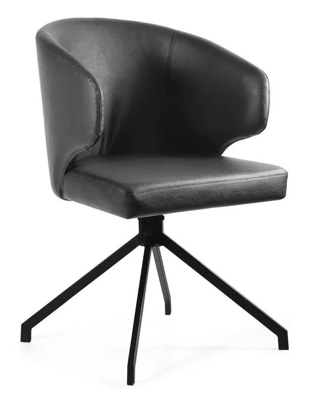 Krzesło biurowe obrotowe Novo eko-skóra szary