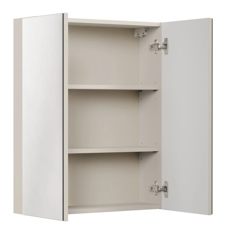 Szafka łazienkowa z lustrem 60 cm Bella Cashmere dwudrzwiowa