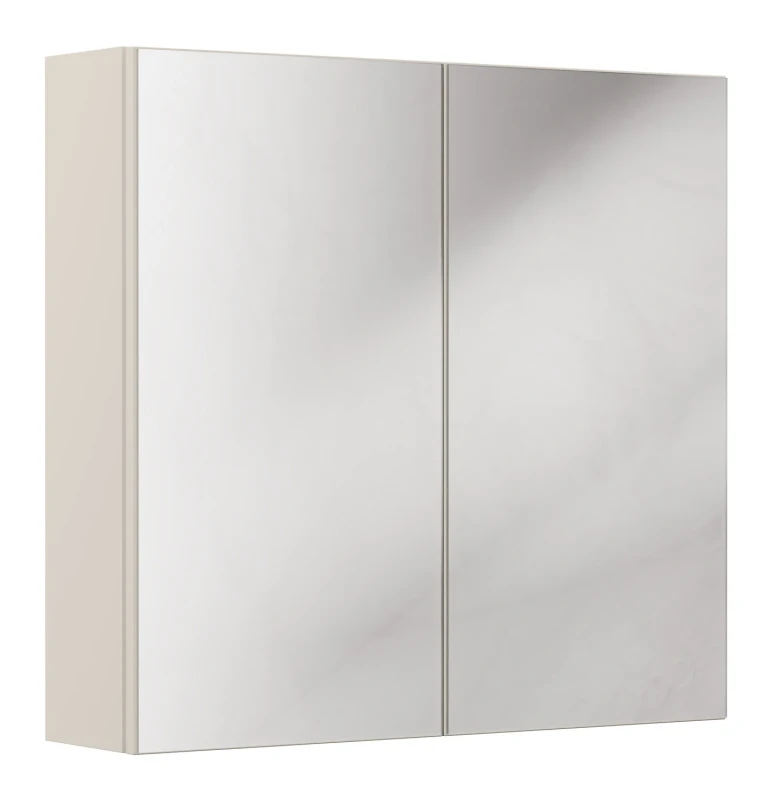 Szafka łazienkowa z lustrem 80 cm Bella Cashmere dwudrzwiowa