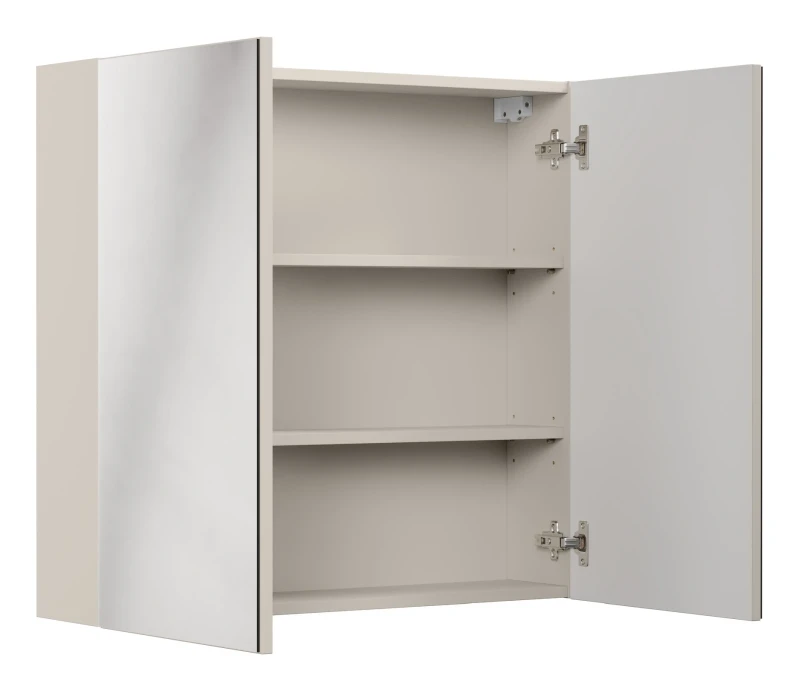 Szafka łazienkowa z lustrem 80 cm Bella Cashmere dwudrzwiowa