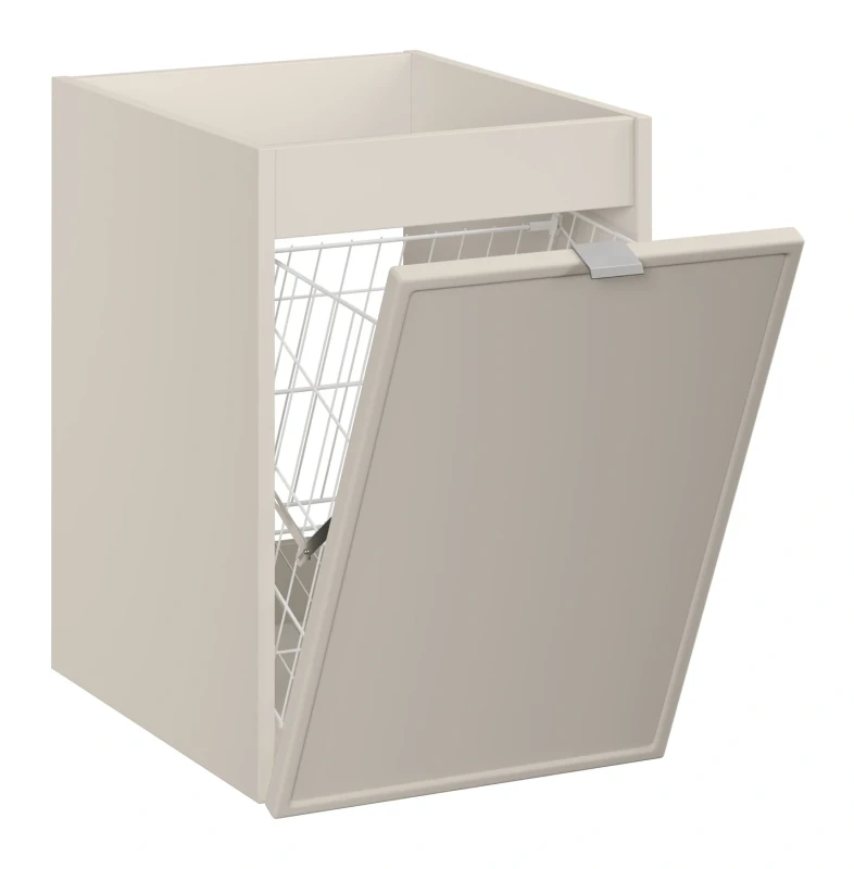 Szafka łazienkowa pod blat 40 cm Bella Cashmere z koszem na pranie