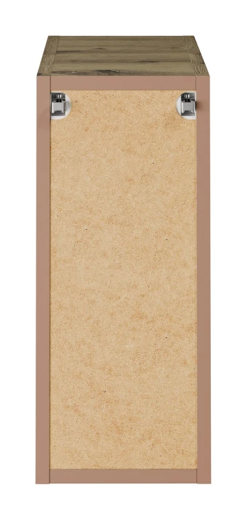 Regał łazienkowy pod blat 20 cm Bella Cashmere otwarty z 2 półkami dąb artisan