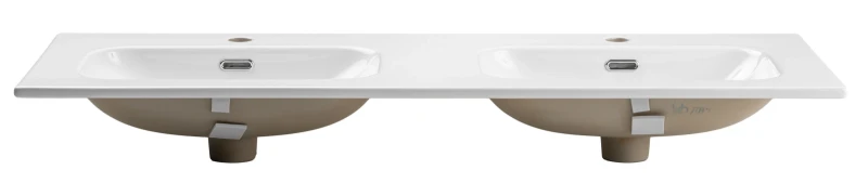 Zestaw mebli łazienkowych Bella Cashmere szafka 120 cm z umywalką meblową Fly